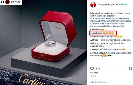 Роналду сделал предложение своей девушке и подарил кольцо почти за 800 тысяч долларов [фото]